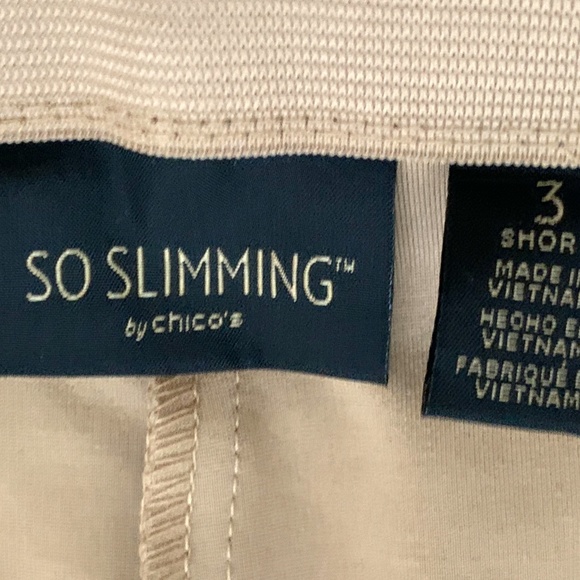 NWT CHICO'S SO SLIMMING Beige So Slimming Petite Elyse Pants Size 3 Short - Picture 8 of 15